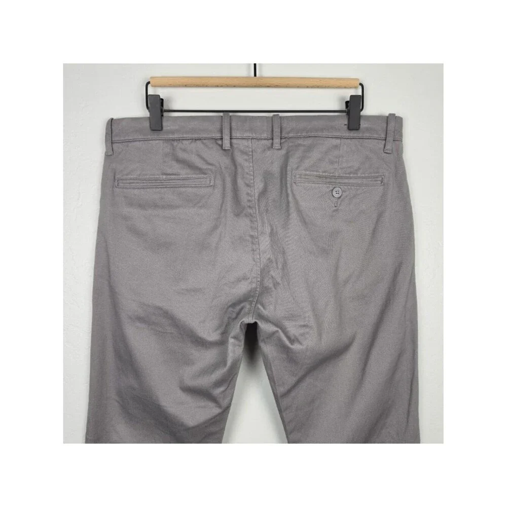 J. Crew Size 33x32 484 Slim Fit Stretch Chino Pant Gray